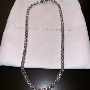 AUTHENTIC David Yurman wheat chain w/gold details